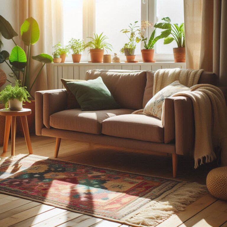 photo　茶ソファー